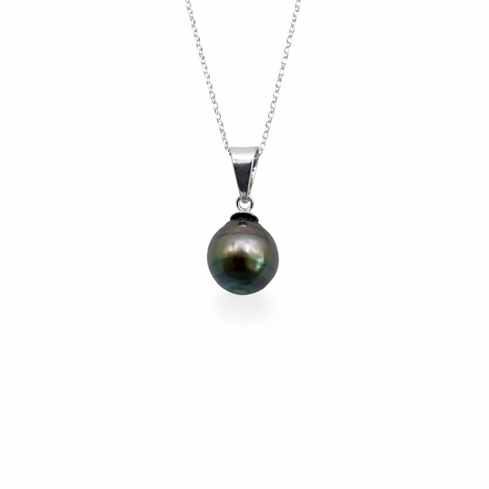 #31 | S925 Tahitian Semi Baroque Pearl Necklace
